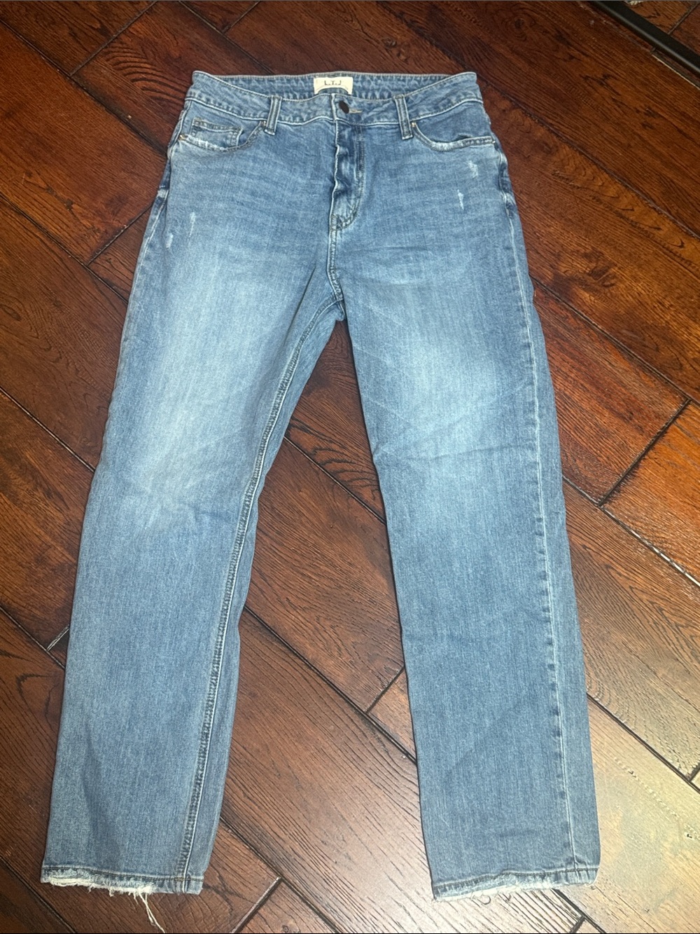 LTJ Letter to Juliet Straight Leg Jeans Medium Wash High Rise - 28